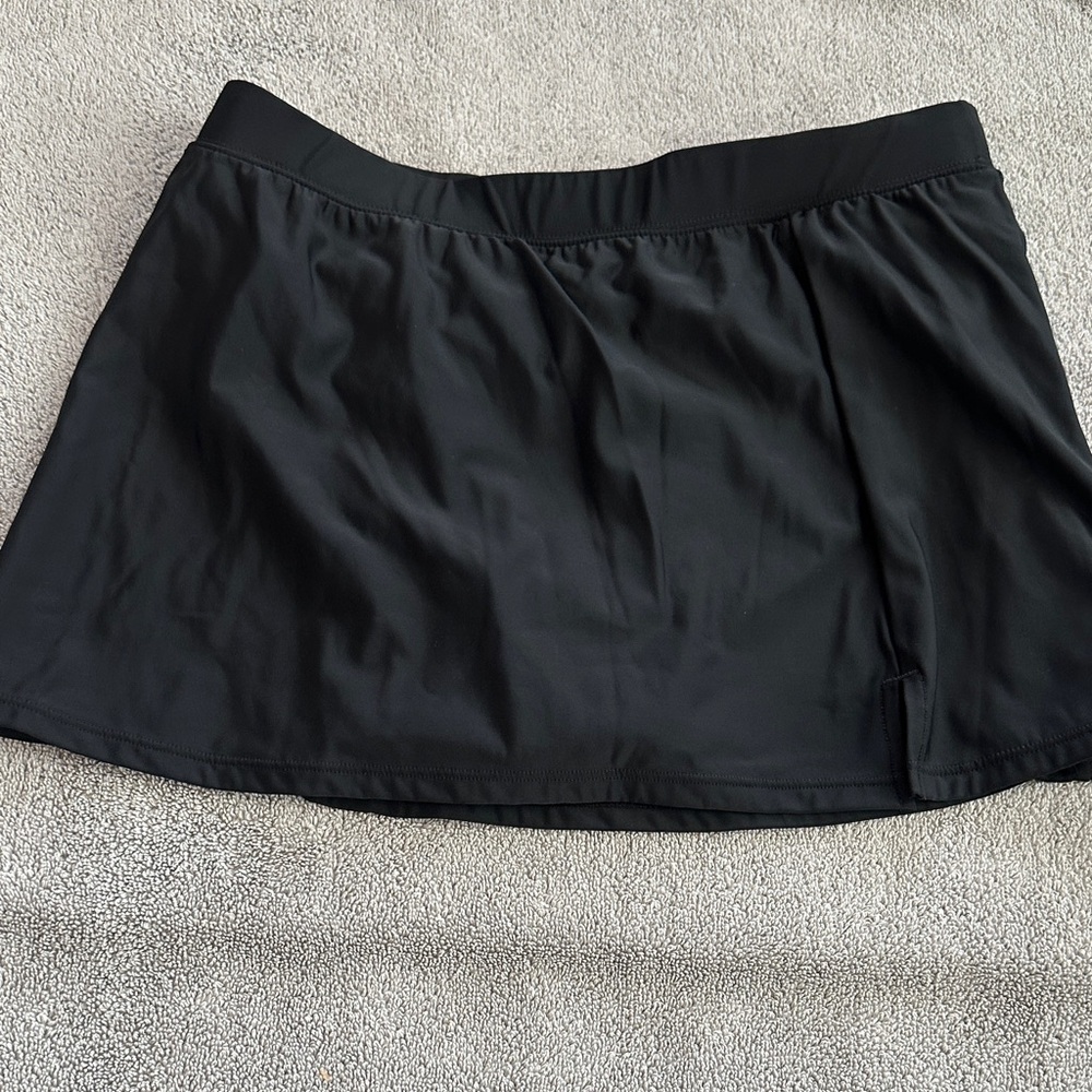 Macy's Black Swim Skirt